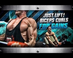 Biceps! CURLS For GAINS!‏ (JUST LIFT!)