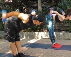 At Home Total Body Strength Training with Dumbbells For Intermediate 21 min