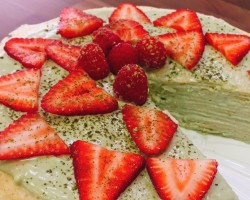 Matcha Green Tea Crepe Cake | CHEAP CLEAN EATS