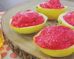 Pink Lemonade Sorbet Cups | CHEAP CLEAN EATS