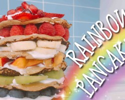 Rainbow Pancakes | CHEAP CLEAN EATS