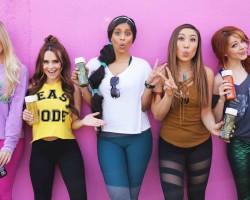 Disney Princesses Try Working Out… (ft. Lindsey Stirling, Lilly Singh, Rosanna Pansino, iJustine)