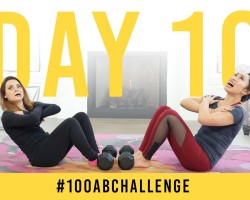Day 10: 100 Sit Ups! | 100 Ab Challenge w/ Rosanna Pansino