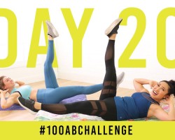 Day 20: 100 Single Leg Drops! | #100AbChallenge w/ Anna Victoria