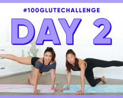 Day 2: Fire Hydrant Kicks! | 100 Glute Challenge w/ my sister