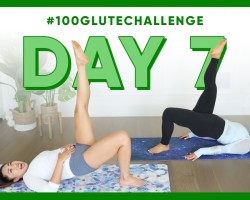 Day 7: Single Legged Bridge Pulse! | 100 Glute Challenge w/ Remi Ashten