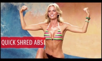 5 Min Quick Shred Abs Workout: Surfer Girl- Amber Gregory